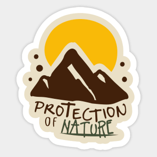 Protection of Nature Sticker